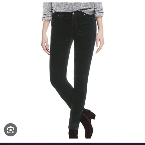 BUFFALO DAVID BITTON VELVET MID RISE SKINNY PANTS - Picture 1 of 5